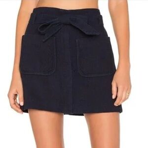 Rag & Bone Esmond Belted Mini Skirt in Indigo Size 6